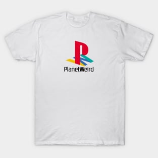 Planet Weird is now on Twitch! (black text) T-Shirt